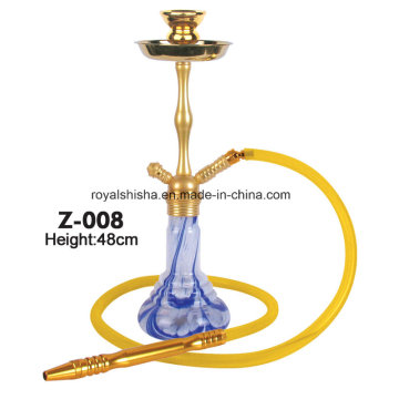 Estilo alemán Aleación de zinc y botella de vidrio Shisha Cachimba